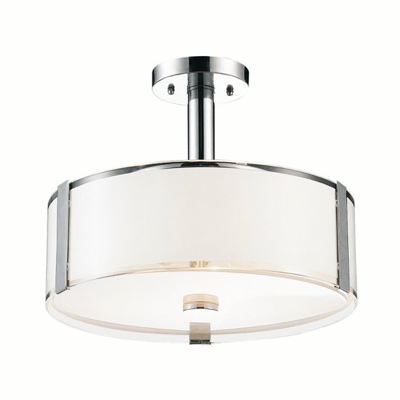 CWI Lucie 5 Light Drum Shade Chandelier With Chrome Finish