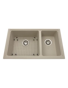 Kindred KGDC2RU Granite undermount combination bowl... 2
