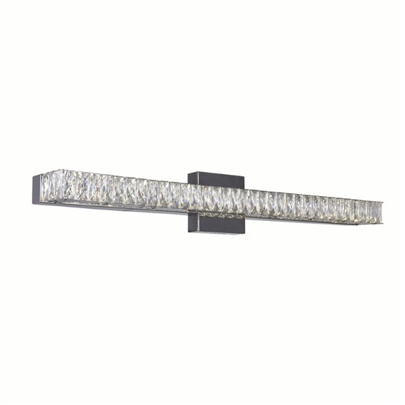 CWI Milan LED Vanity Light With Chrome Finish