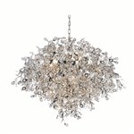 CWI Flurry 17 Light Down Chandelier With Chrome Finish