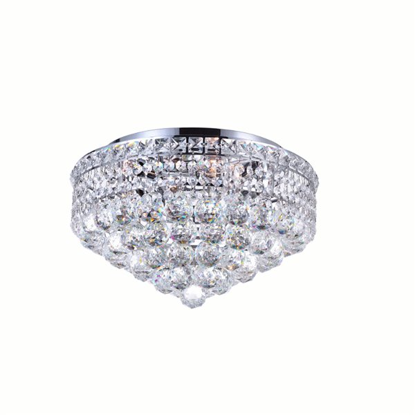 CWI Daisy 17 Light Down Chandelier With Chrome Finish