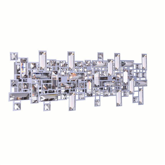 CWI Arley 6 Light Vanity Light With Chrome Finish