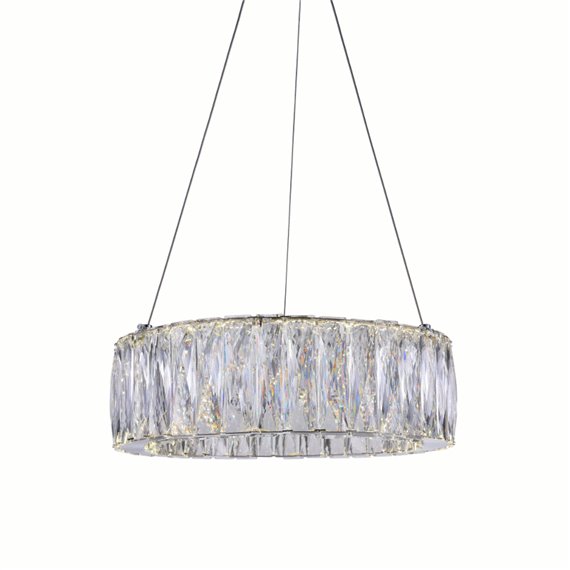 CWI Juno LED Chandelier With Chrome Finish