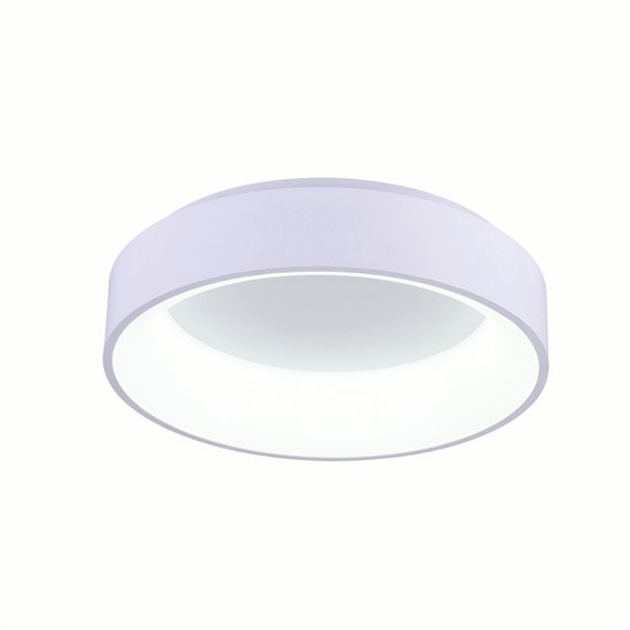 CWI Arenal LED Drum Shade Flush Mount With White Finish