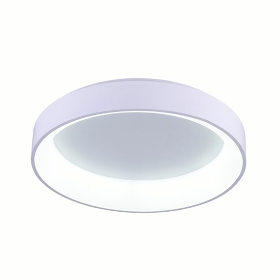 CWI Arenal LED Drum Shade Flush Mount With White Finish