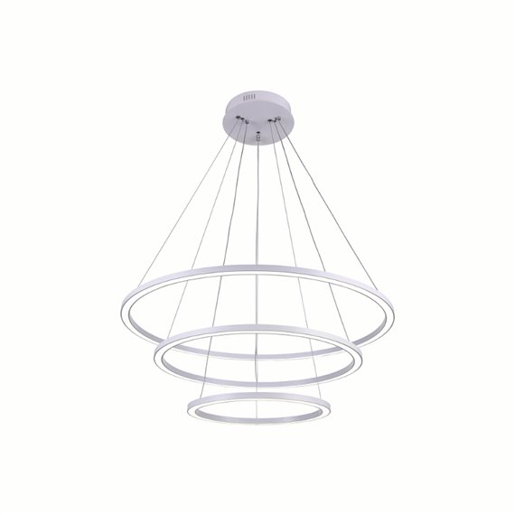 CWI Chalice LED Chandelier With White Finish