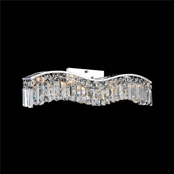 CWI Glamorous 5 Light Vanity Light With Chrome Finish