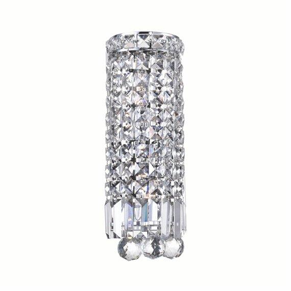 CWI Colosseum 2 Light Bathroom Sconce With Chrome Finish