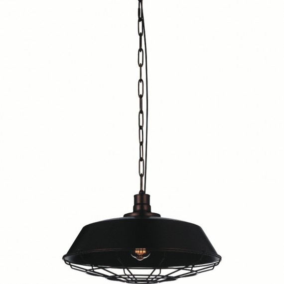 CWI Morgan 1 Light Down Pendant With Chocolate Finish