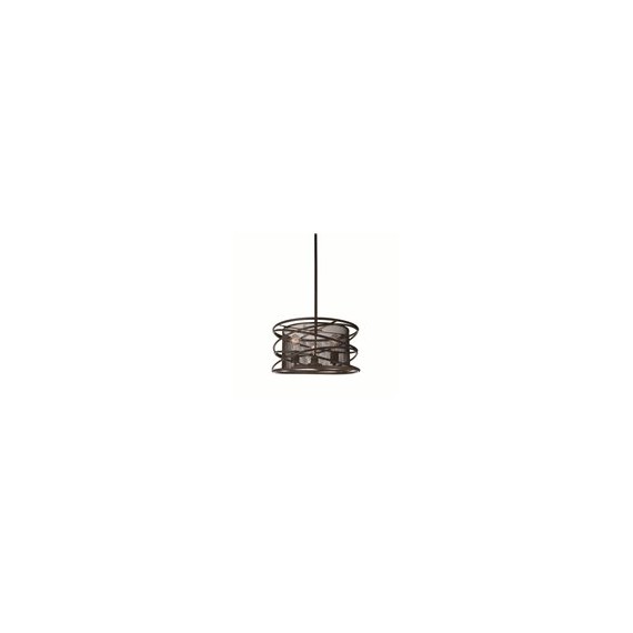 CWI Bagheera 1 Light Down Pendant With Black Finish