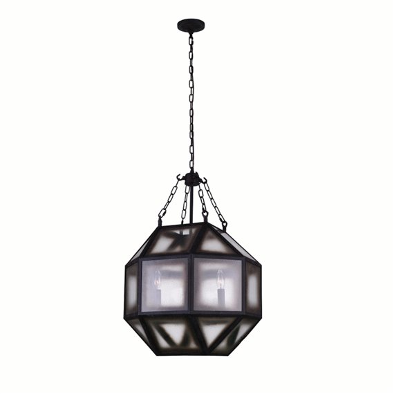 CWI Dvina 4 Light Pendant With Rust Finish