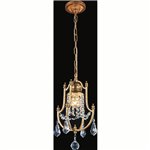CWI Electra 1 Light Up Mini Pendant With Oxidized Bronze Finish