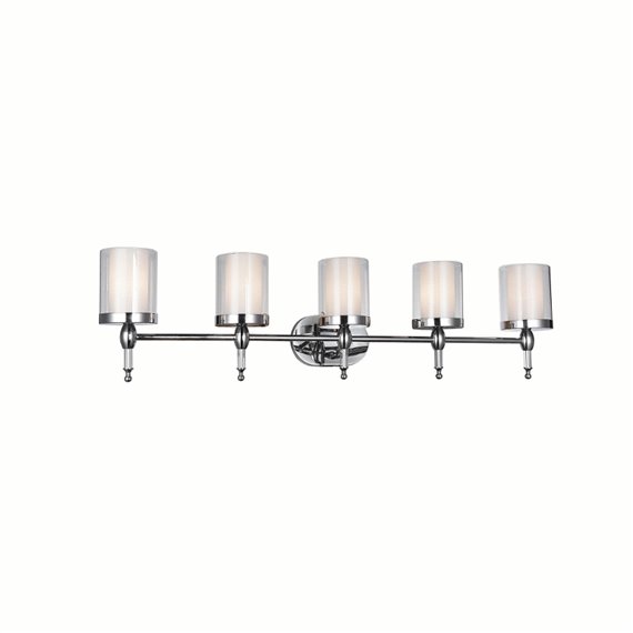 CWI Maybelle  5 Light Vanity Light With Chrome Finish