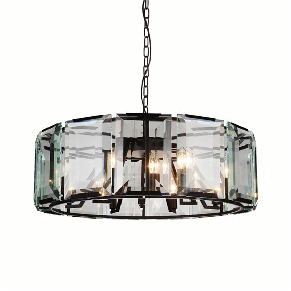 CWI Jacquet 18 Light Chandelier With Black Finish