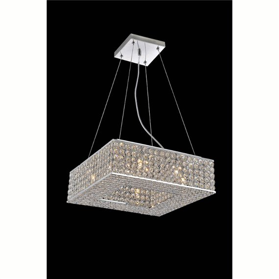 CWI Dannie 8 Light Chandelier With Chrome Finish