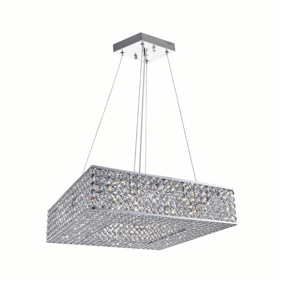 CWI Dannie 8 Light Chandelier With Chrome Finish