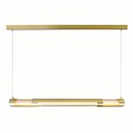 CWI Neva 36 in LED Integrated Satin Gold Mini Pendant