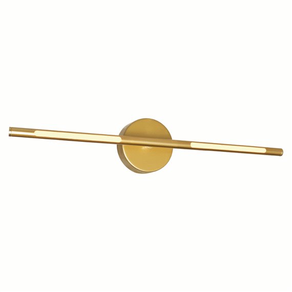 CWI Oskil LED Integrated Wall Light With Satin Gold Finish