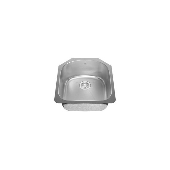 Kindred KSS2UA Single bowl undermount sink 18 gauge crease bowl bottom