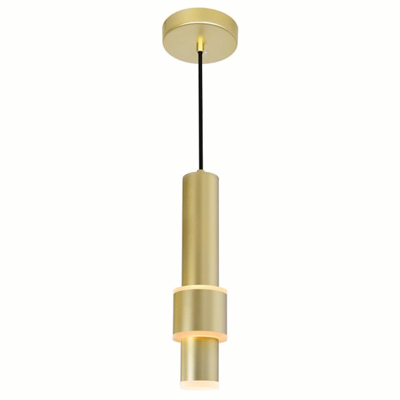 CWI Lena LED Integrated Mini Pendant With Satin Gold Finish