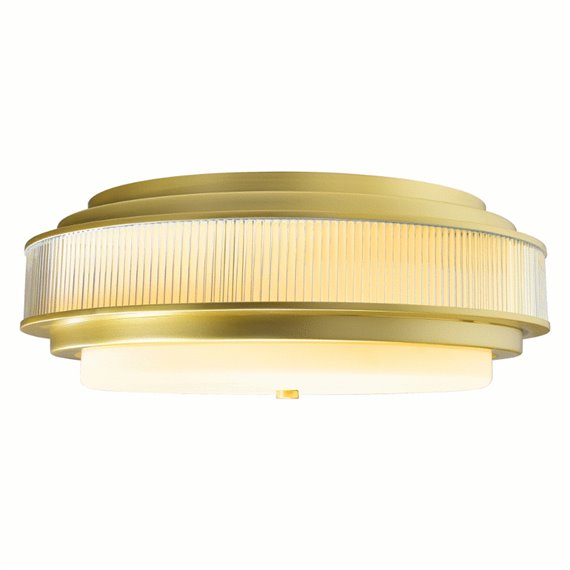 CWI Valdivia 5 Light Satin Gold Flush Mount