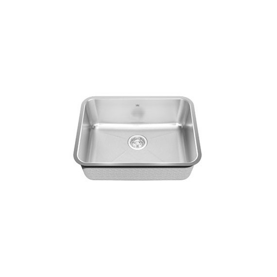 Kindred KSS6UA Single bowl undermount sink 18 gauge crease bowl bottom