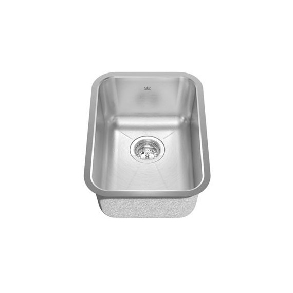 Kindred KSS8UA Single bowl undermount sink 18 gauge crease bowl bottom