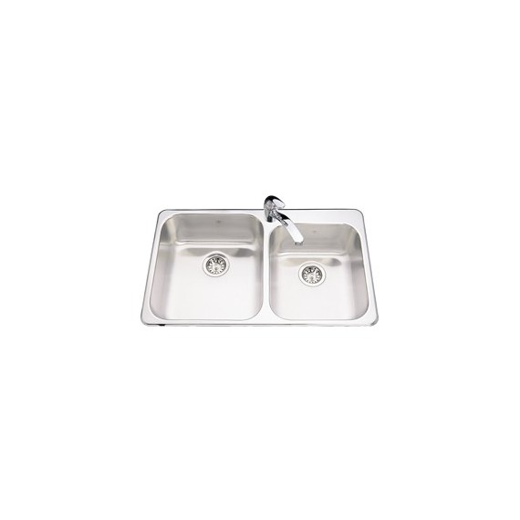 Kindred QCM2033 Double Bowl combination 20 gauge